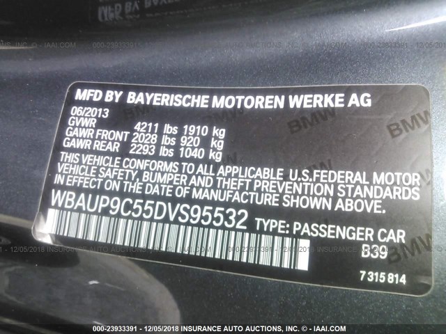 WBAUP9C55DVS95532 - 2013 BMW 128 I BLACK photo 9