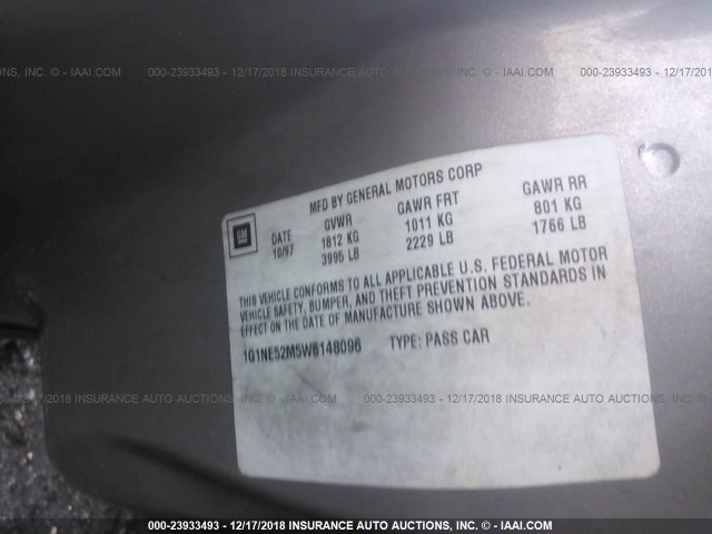 1G1NE52M5W6148096 - 1998 CHEVROLET MALIBU LS 金色 照片 9