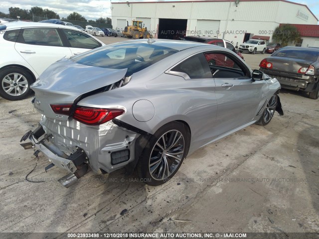 JN1EV7EK2HM364275 - 2017 INFINITI Q60 PREMIUM/SPORT SILVER photo 4