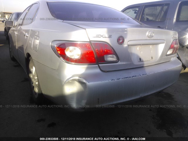 JTHBF30GX20045941 - 2002 LEXUS ES 300 SILVER photo 6