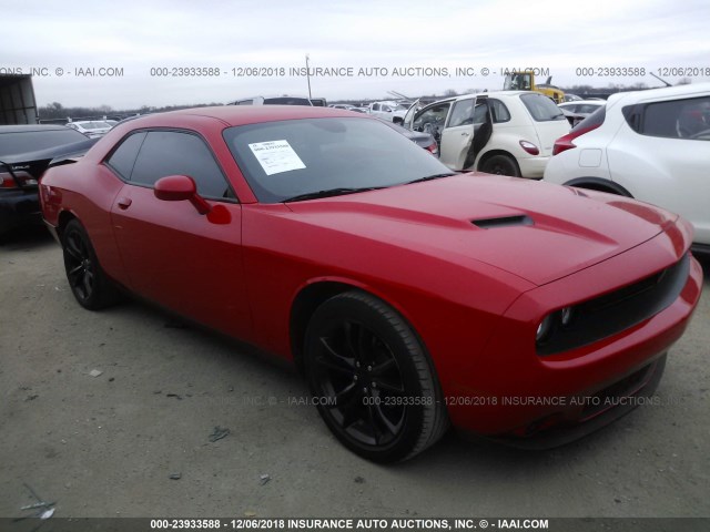 2C3CDZAG7GH321576 - 2016 DODGE CHALLENGER SXT RED photo 1