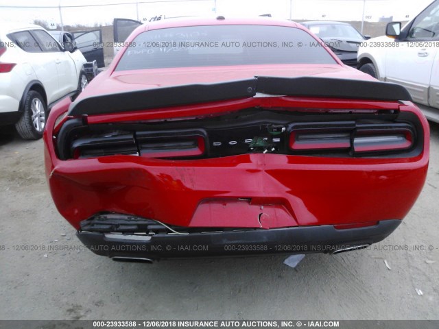 2C3CDZAG7GH321576 - 2016 DODGE CHALLENGER SXT RED photo 6