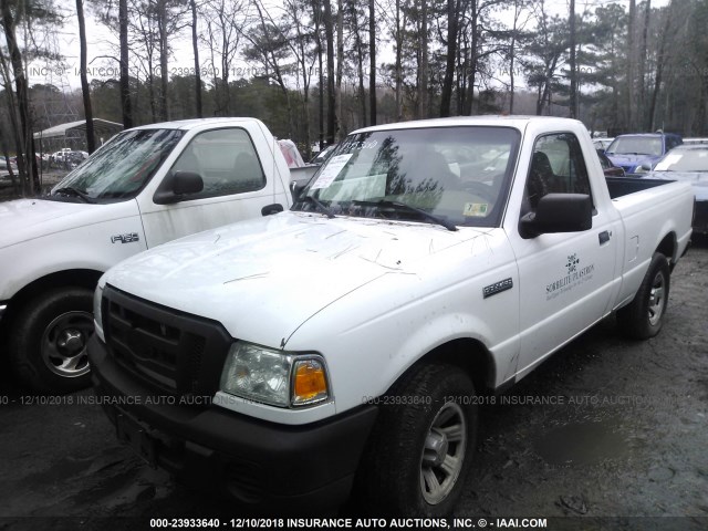 1FTYR10DX8PA03492 - 2008 FORD RANGER WHITE photo 2