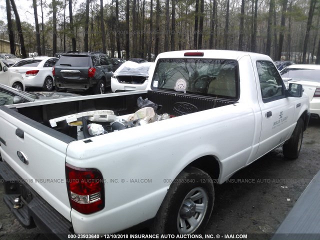 1FTYR10DX8PA03492 - 2008 FORD RANGER WHITE photo 4