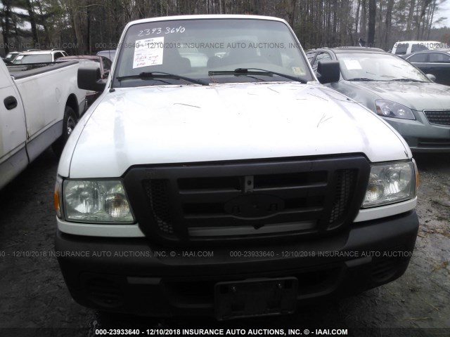 1FTYR10DX8PA03492 - 2008 FORD RANGER WHITE photo 6