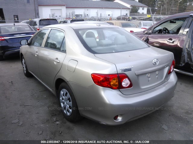 2T1BU4EE4AC359657 - 2010 TOYOTA COROLLA S/LE/XLE GOLD photo 3