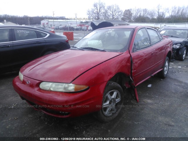 1G3NL52FX3C109533 - 2003 OLDSMOBILE ALERO GL RED photo 2