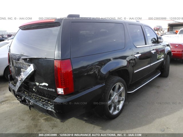 1GYUKHEF2AR256915 - 2010 CADILLAC ESCALADE ESV LUXURY BLACK photo 4