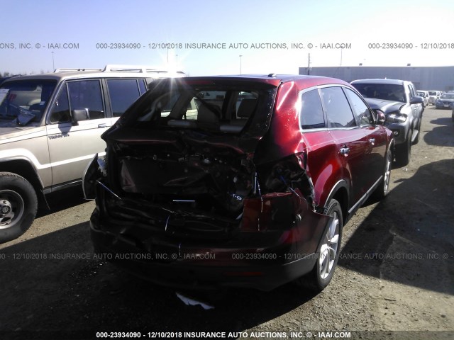 JM3TB2DA1B0304860 - 2011 MAZDA CX-9 RED photo 4