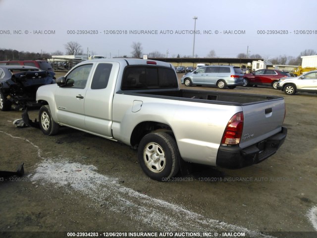5TETX22N68Z511463 - 2008 TOYOTA TACOMA ACCESS CAB ვერცხლისფერი ფოტო 3