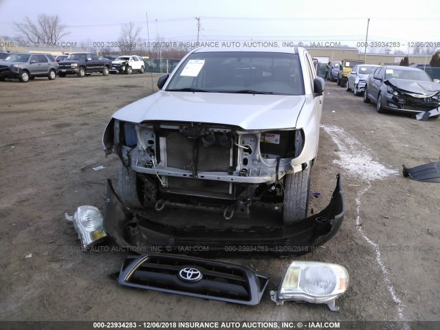5TETX22N68Z511463 - 2008 TOYOTA TACOMA ACCESS CAB ვერცხლისფერი ფოტო 6