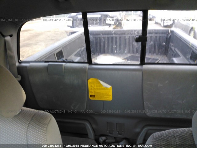 5TETX22N68Z511463 - 2008 TOYOTA TACOMA ACCESS CAB ვერცხლისფერი ფოტო 8