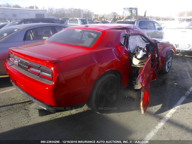 2C3CDZAG0FH856151 - 2015 DODGE CHALLENGER SXT RED photo 4