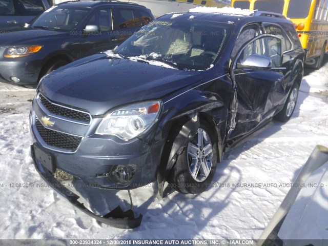 2GNALDEK7E6353631 - 2014 CHEVROLET EQUINOX LTZ GRAY photo 2