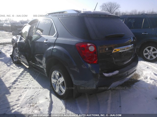 2GNALDEK7E6353631 - 2014 CHEVROLET EQUINOX LTZ GRAY photo 3