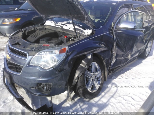 2GNALDEK7E6353631 - 2014 CHEVROLET EQUINOX LTZ GRAY photo 6