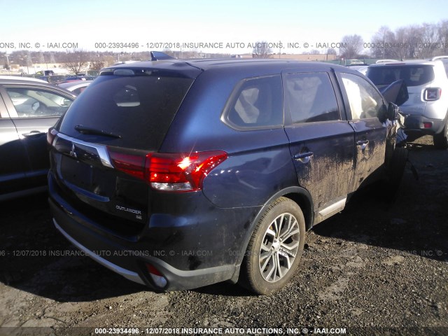 JA4AD3A34JZ059174 - 2018 MITSUBISHI OUTLANDER SE/SEL BLUE photo 4