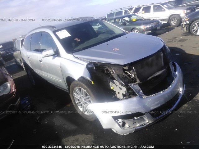 1GNKRGKD9FJ286285 - 2015 CHEVROLET TRAVERSE LT SILVER photo 1