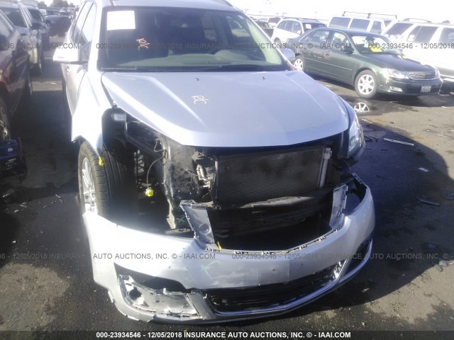 1GNKRGKD9FJ286285 - 2015 CHEVROLET TRAVERSE LT SILVER photo 6