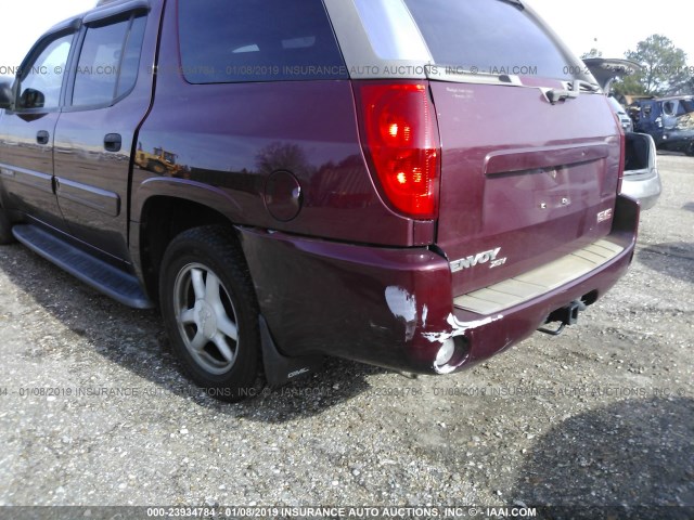 1GKET12S546206780 - 2004 GMC ENVOY XUV BURGUNDY photo 6