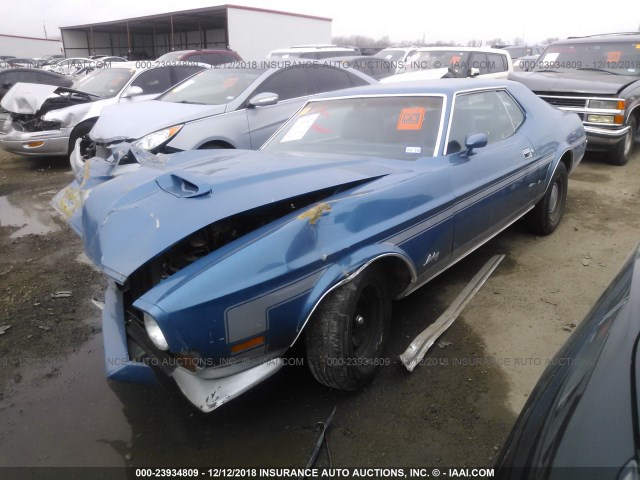 1F01F191231 - 1971 FORD MUSTANG BLUE photo 2