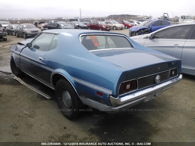 1F01F191231 - 1971 FORD MUSTANG BLUE photo 3