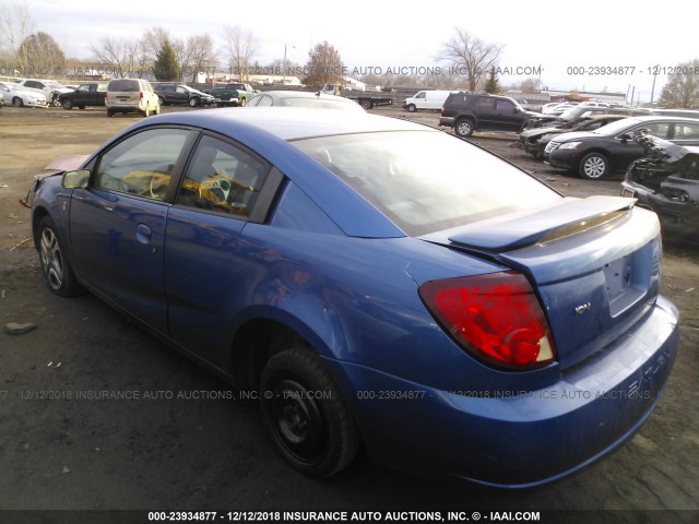 1G8AW12F84Z121087 - 2004 SATURN ION LEVEL 3 BLUE photo 3