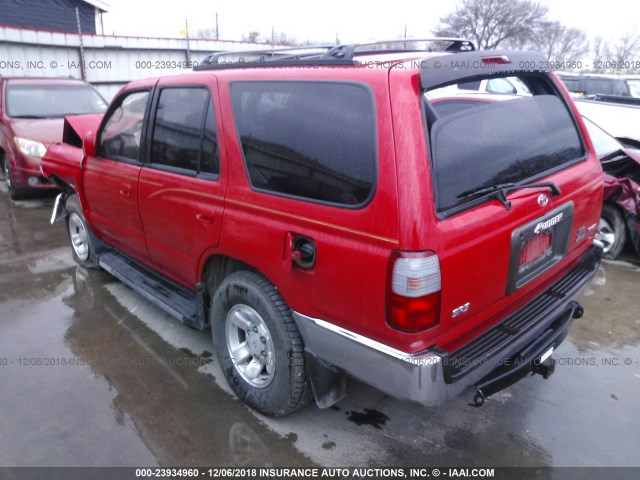 JT3GN86R8T0002219 - 1996 TOYOTA 4RUNNER SR5 RED photo 3