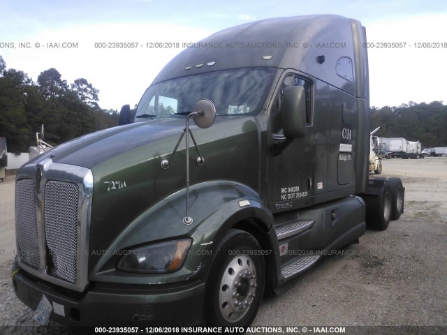 1XKFDP9X0CJ296647 - 2012 KENWORTH T700 T700 GREEN photo 2