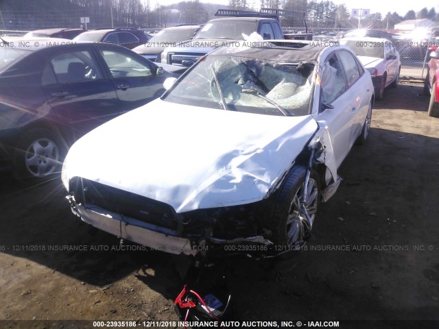 WAUR2AFD6DN033057 - 2013 AUDI A8 L QUATTRO WHITE photo 6