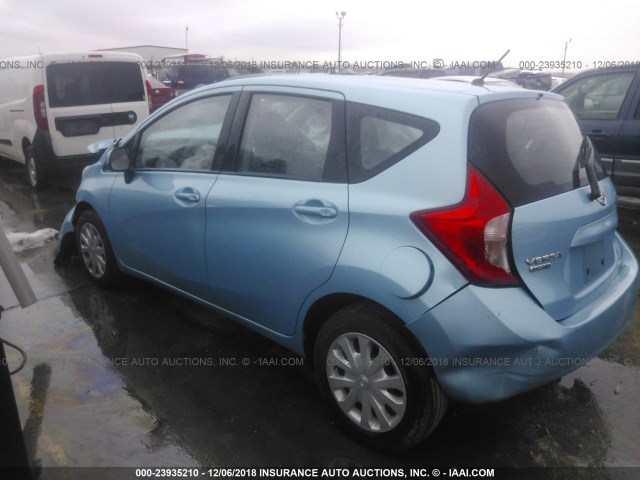 3N1CE2CP5EL430140 - 2014 NISSAN VERSA NOTE S/S PLUS/SV/SL BLUE photo 3