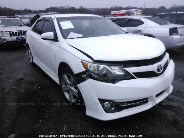 4T1BF1FK0CU533920 - 2012 TOYOTA CAMRY SE/LE/XLE WHITE photo 1