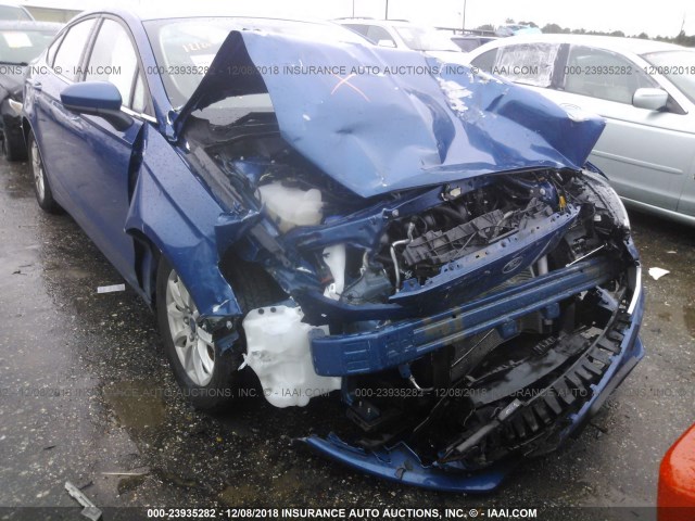 3FA6P0G79JR203467 - 2018 FORD FUSION S BLUE photo 6