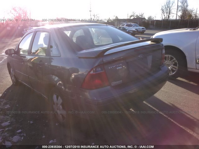 1FAHP34N57W315427 - 2007 FORD FOCUS ZX4/S/SE/SES GRAY photo 3