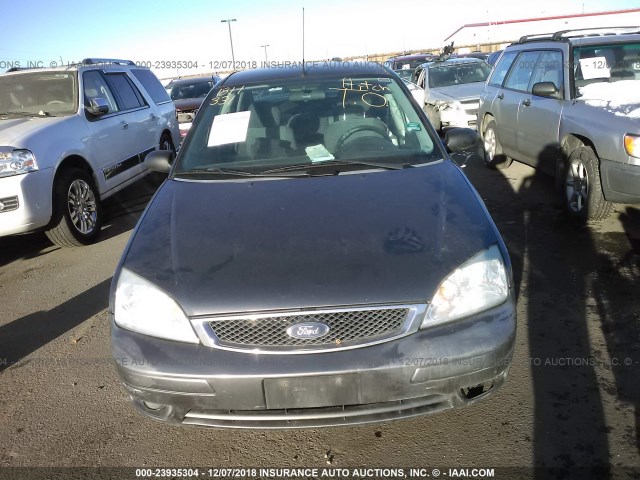 1FAHP34N57W315427 - 2007 FORD FOCUS ZX4/S/SE/SES GRAY photo 6