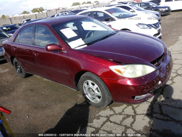 JTDBE32K630167798 - 2003 TOYOTA CAMRY LE/XLE Қызыл фото 1