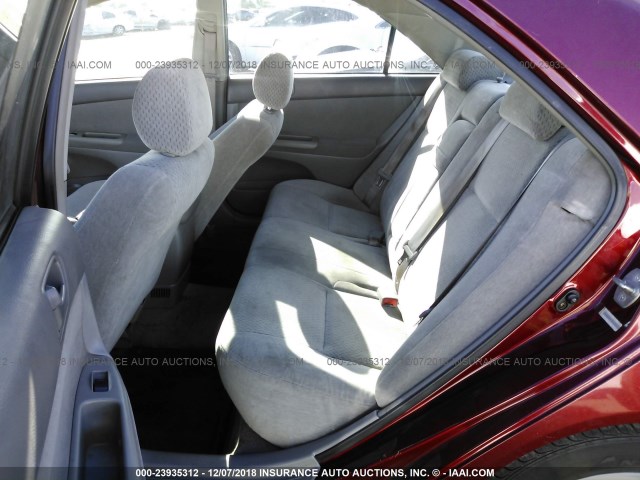 JTDBE32K630167798 - 2003 TOYOTA CAMRY LE/XLE Қызыл фото 8