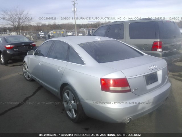 WAUEL94F35N094642 - 2005 AUDI A6 S-LINE 4.2 QUATTRO SILVER photo 3