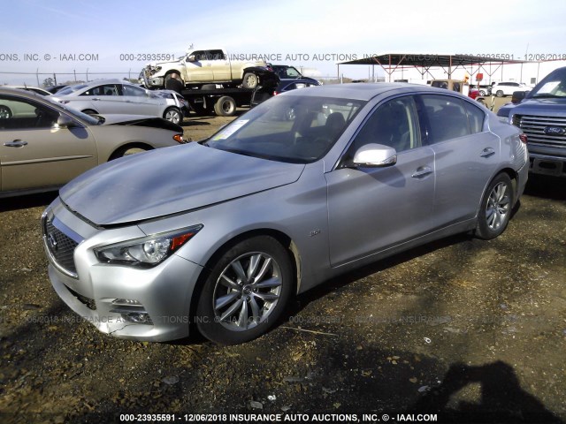 JN1EV7AP1HM732544 - 2017 INFINITI Q50 PREMIUM/SPORT/SE SILVER photo 2