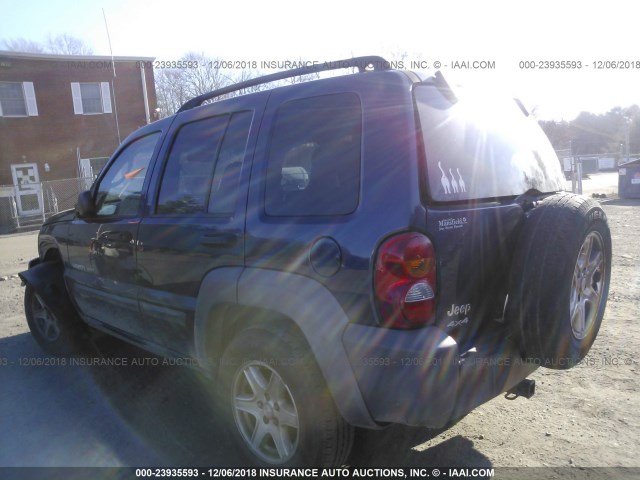 1J4GL48K63W732812 - 2003 JEEP LIBERTY SPORT/FREEDOM BLUE photo 3