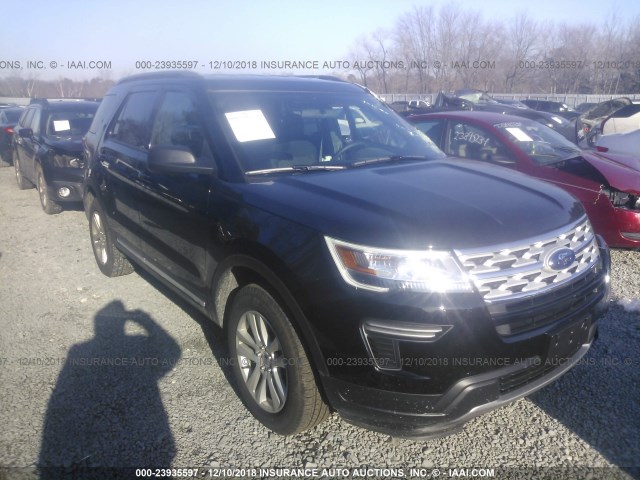 1FM5K8D82JGC89885 - 2018 FORD EXPLORER XLT BLACK photo 1