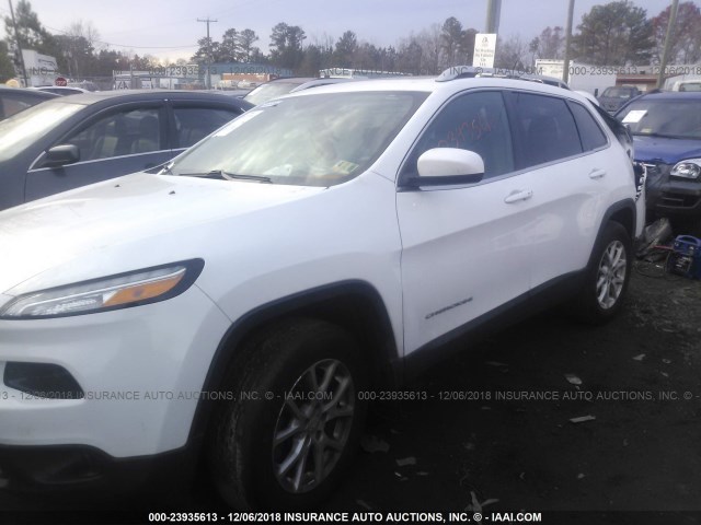 1C4PJMCS2FW757245 - 2015 JEEP CHEROKEE LATITUDE WHITE photo 2