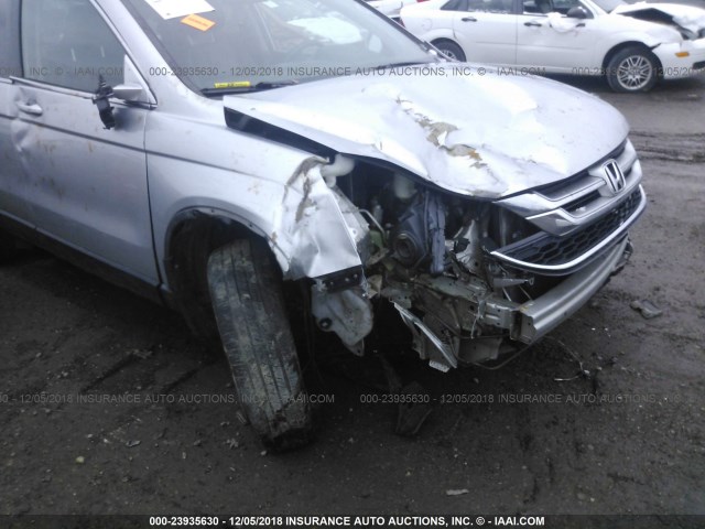 5J6RE4H71BL012090 - 2011 HONDA CR-V EXL SILVER photo 6