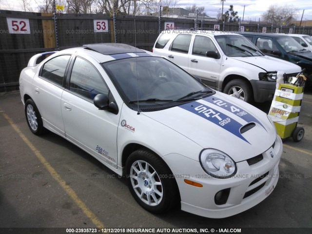 1B3AS66S05D252259 - 2005 DODGE NEON SRT-4 WHITE photo 1