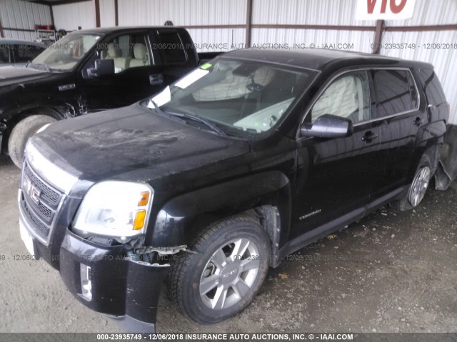 2GKALMEK8C6126393 - 2012 GMC TERRAIN SLE BLACK photo 2