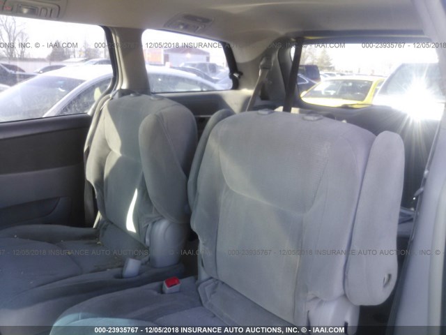 5TDZA23C05S367796 - 2005 TOYOTA SIENNA CE/LE RED photo 8