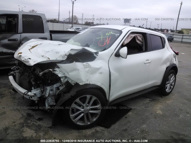 JN8AF5MR4DT211591 - 2013 NISSAN JUKE S/SV/SL WHITE photo 2