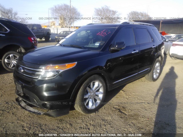 1FM5K7F89DGA87864 - 2013 FORD EXPLORER LIMITED BLACK photo 2