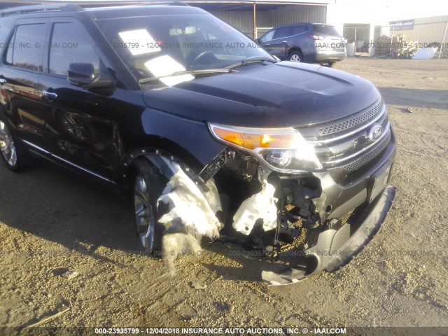 1FM5K7F89DGA87864 - 2013 FORD EXPLORER LIMITED BLACK photo 6