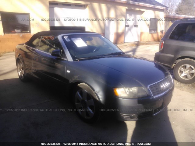 WAUAC48H85K016744 - 2005 AUDI A4 1.8 CABRIOLET GRAY photo 1